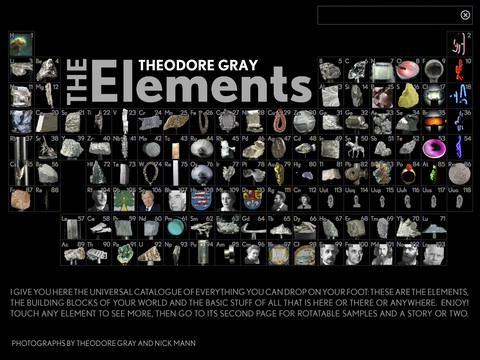 The Elements periodic table view