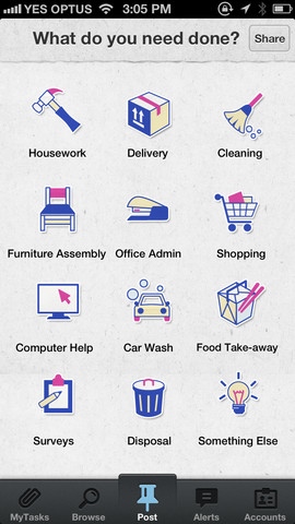 AirTasker post a task