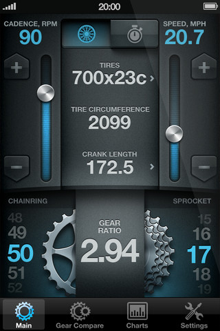 Bike Gear Calculator wheel configuration