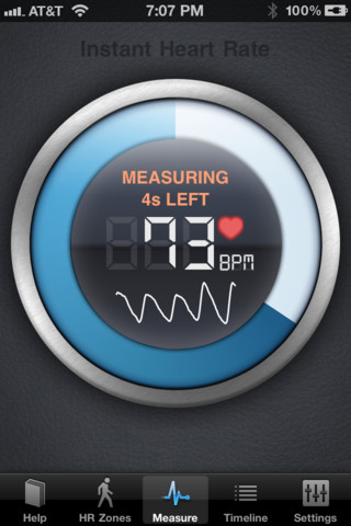 Instant Heart Rate measurement