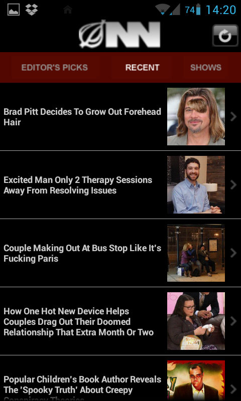 The Onion recent articles