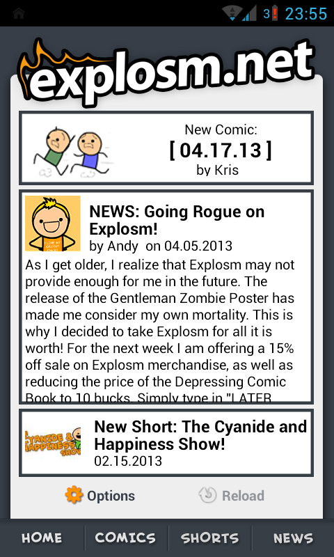 Cyanide and Happiness comic, screenshot 1