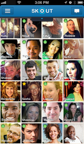 Skout online users list