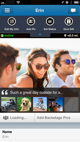Skout profile view