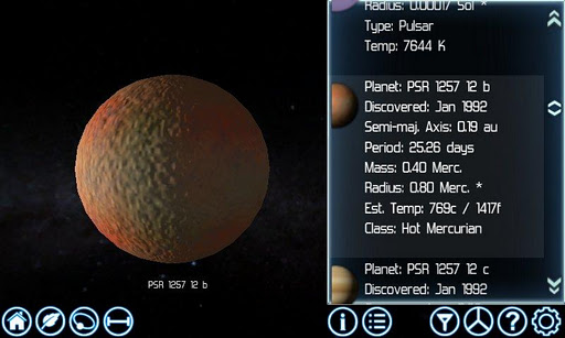 Exoplanet Explorer planet browser