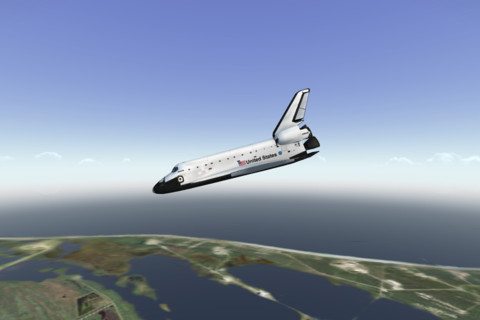 F-Sim Space Shuttle approach view