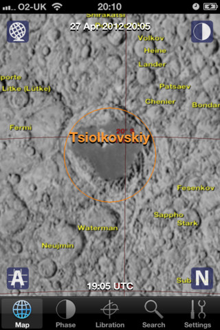 Moon Atlas phase view