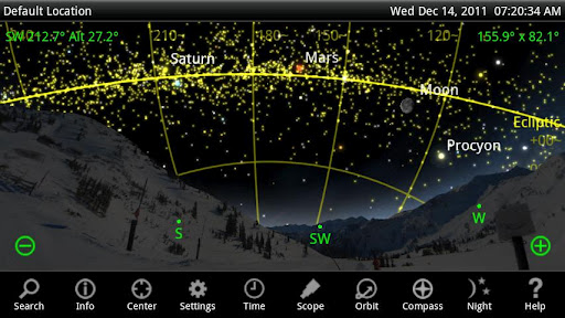 SkySafari star map