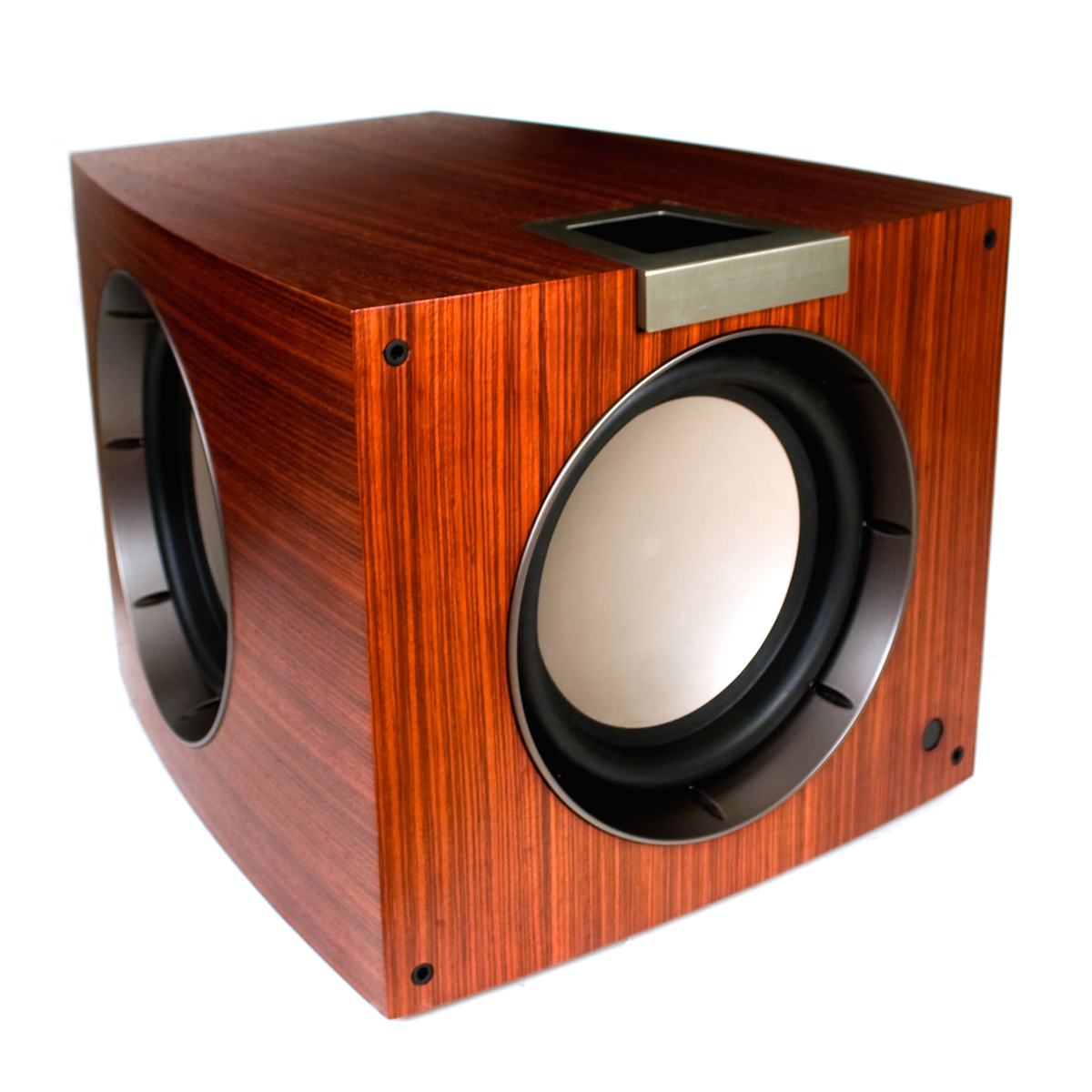 The Klipsch P312W flagship subwoofer, a large and expensive high-end model