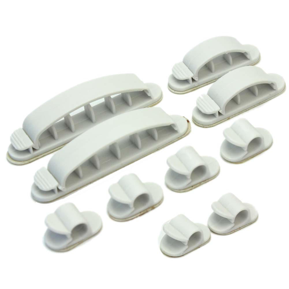 Self-adhesive cable organisers