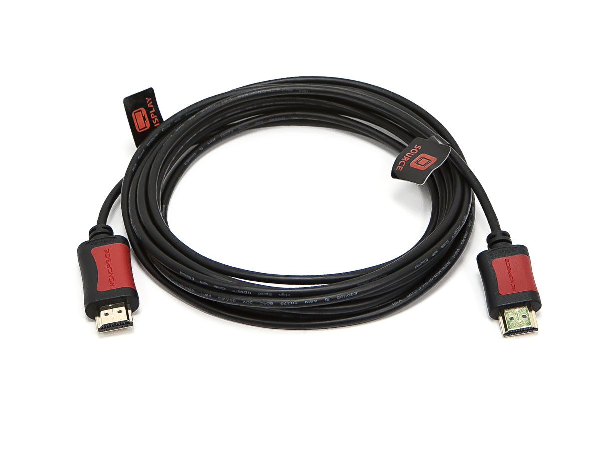 An HDMI cable using RedMere active chip technology