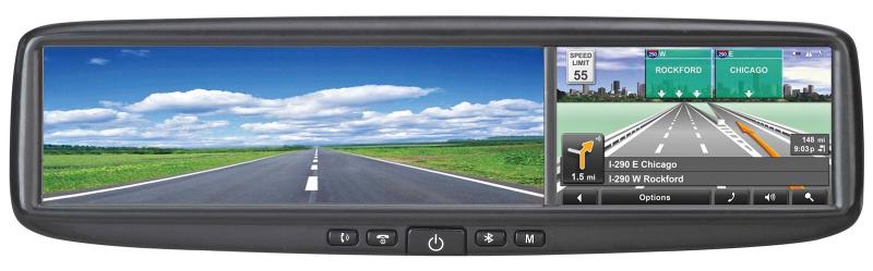 Azentek Smart Mirror replacement rear-view mirror with integrated screen