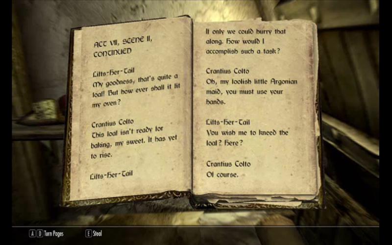 Collection of in-game books from The Elder Scrolls V: Skyrim