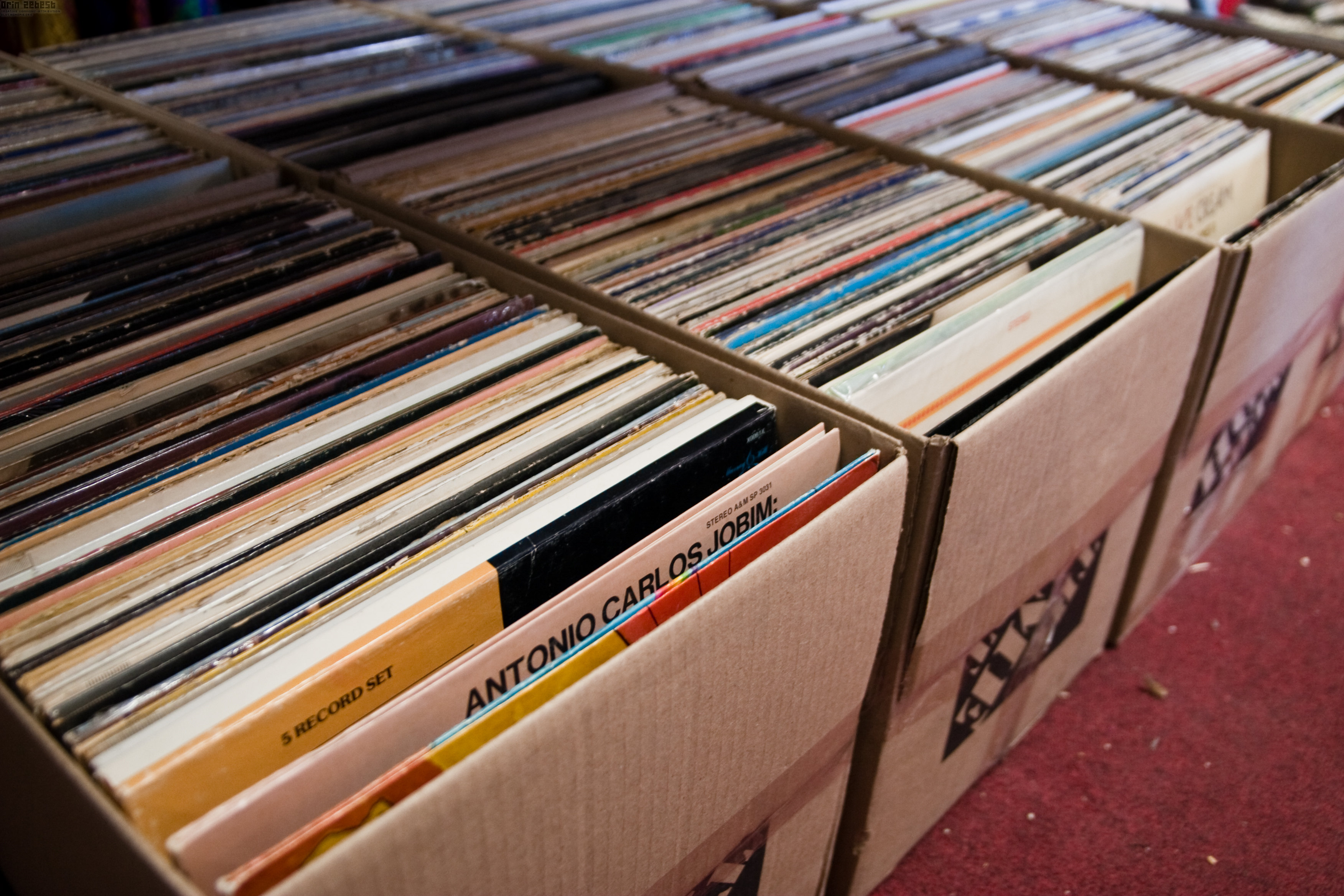 A large collection of vinyl records