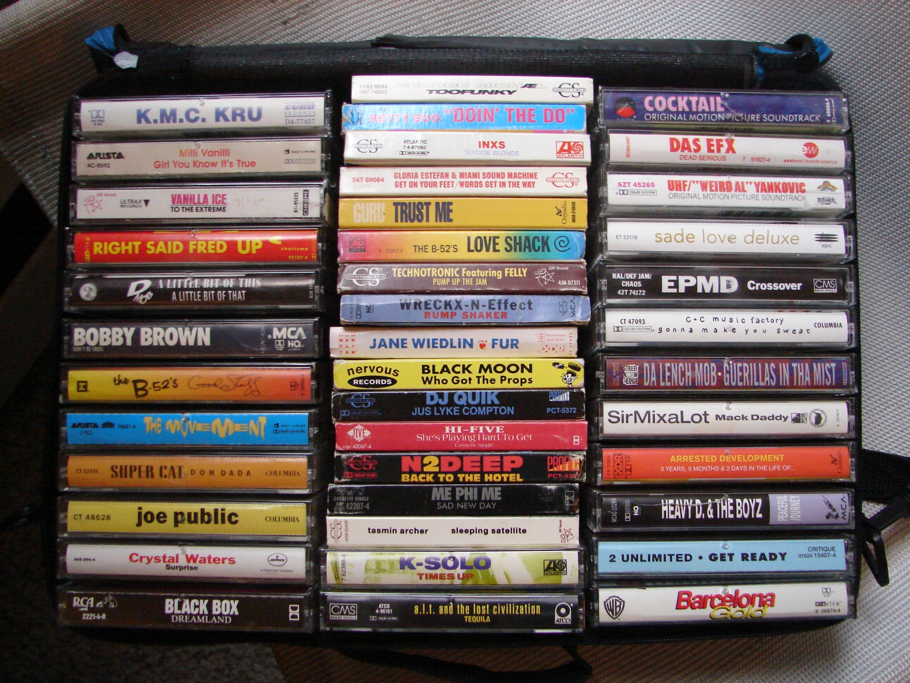 A collection of cassette tapes