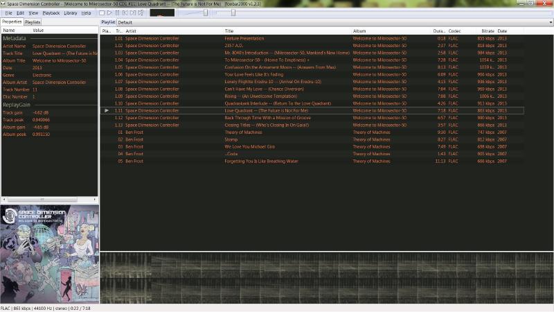 foobar2000 interface