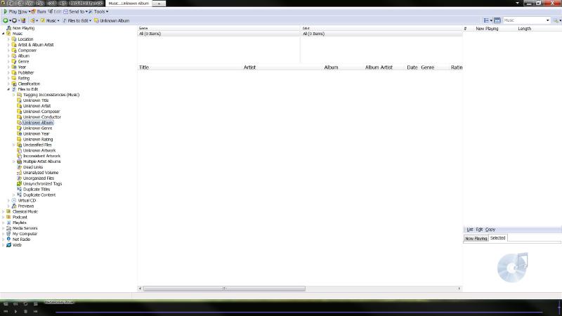 MediaMonkey showing zero missing tags in the library