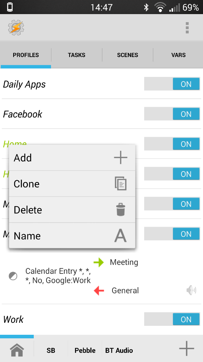 Adding additional Contexts to a Profile is easy.