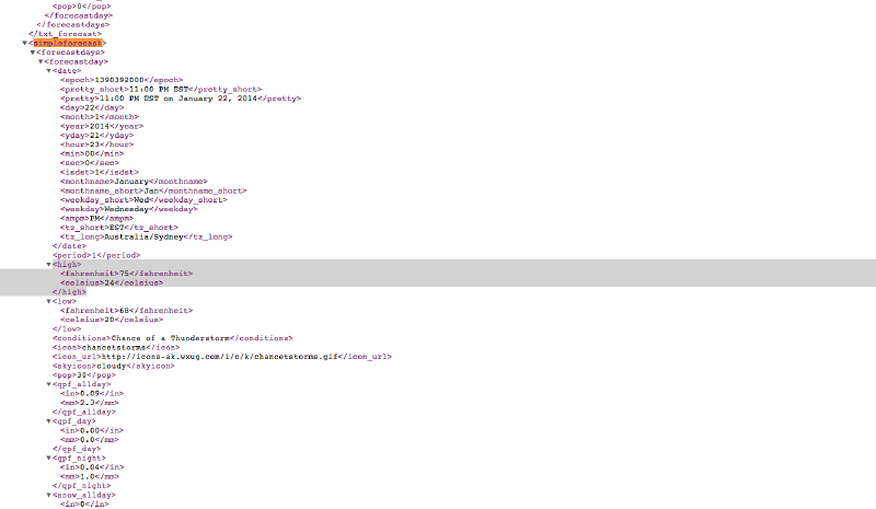 Looking through the supplied XML file, we can find the data we need.