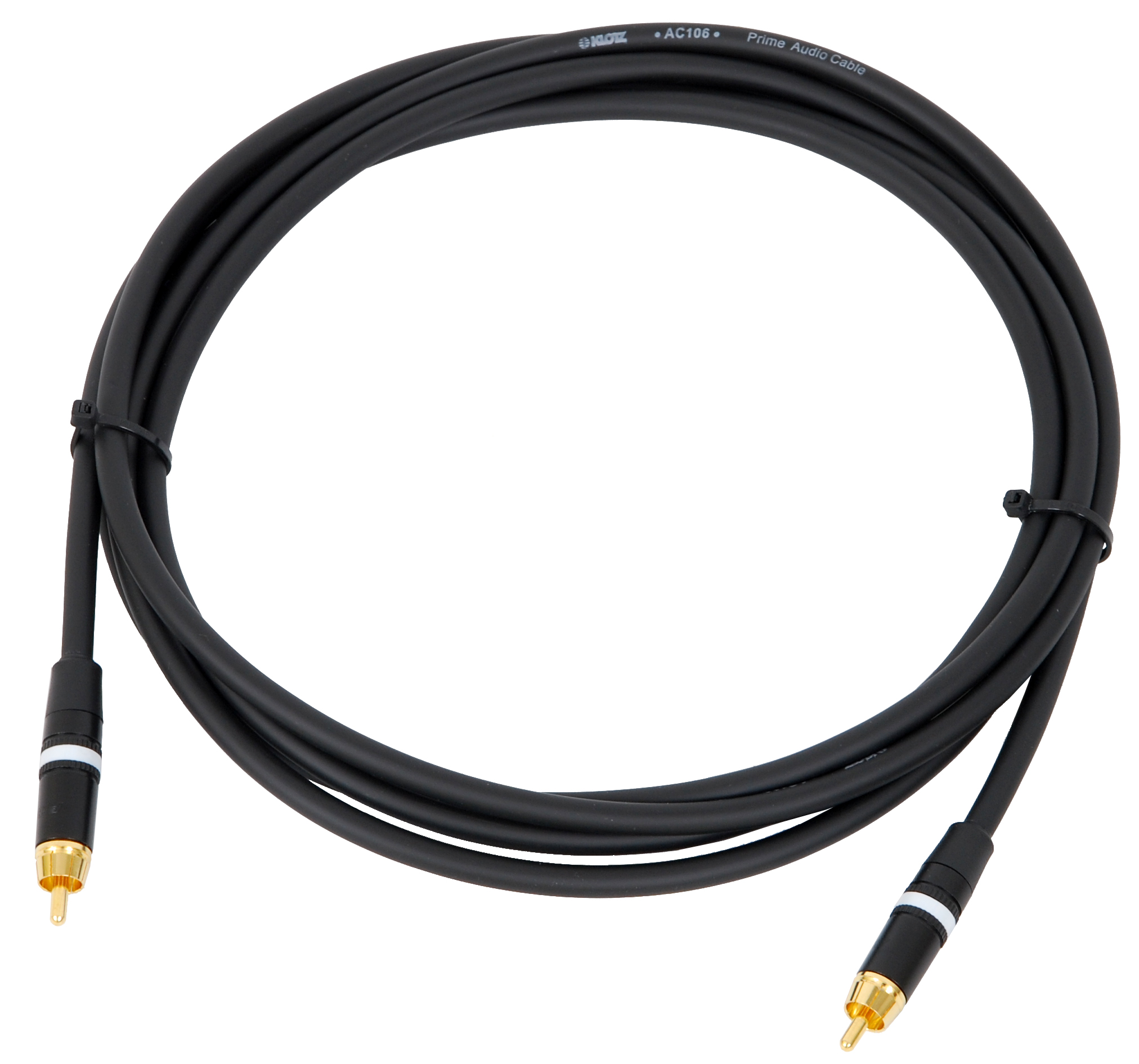 A cable with coaxial connectors